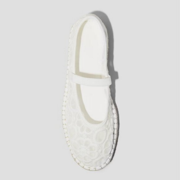 Celia Floral Lace Mary Jane Espadrille Flat Memory Foam Insole -Universal Thread - Picture 2 of 8